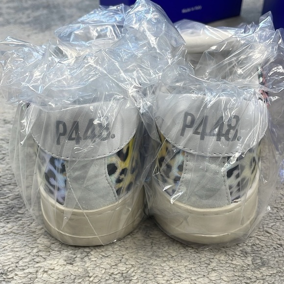 NIB P448 Jack Leopard Hologram Sneakers Multi Color Sz 36 - Picture 10 of 15